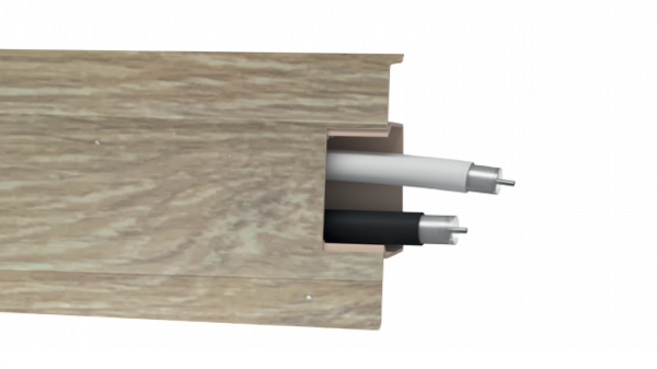 Плинтус ПВХ Arbiton - MACK 60 мм ДУБ ЯНКИ 153 60х20х2500